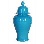 turquoise ceramic ginger jar with lid 