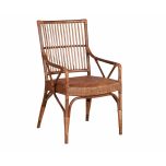 Block and chisel cane armchair