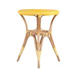 yellow and white cafe garden table
