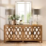 Block & Chisel wooden sideboard with mirrored doors