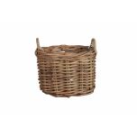 Oval kubu weave basket with handles