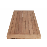 Block & Chisel rectangular recycled teak coffee table