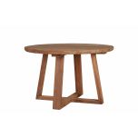 round teak outdoor table