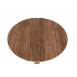 round teak outdoor table