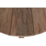 round teak outdoor table