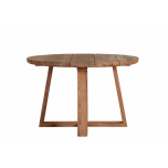 round teak outdoor table
