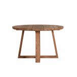 round teak outdoor table