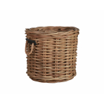 Kubu weave round basket with rope handles