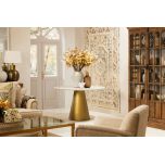 Cream tufted dhurrie rug naksha Range
