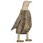 Block & Chisel drift wood with nail penguin sculpture