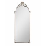 Antique silver ornate arched mirror chateau collection
