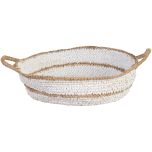 Block & Chisel round raffia rope basket