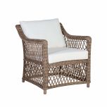 Outdoor pvc rattan lounge chair with cushions 