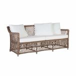 Outdoor 3 seater sofa with cushions