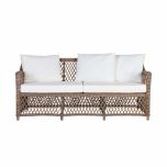 Outdoor 3 seater sofa with cushions