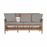 3 seater outdoor sofa with cushions 