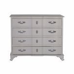 4 Drawer chest painted grey Château collection