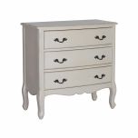 French style 3 drawer chest of drawers in cream Château Collection