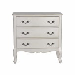 French style 3 drawer chest of drawers in cream Château Collection