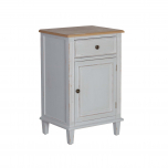 Henri - 1 Drawer bedside table with wooden top Château Collection