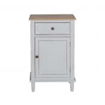 Henri - 1 Drawer bedside table with wooden top Château Collection