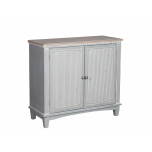 Grey painted 2 door cabinet with shelf Château Collection 