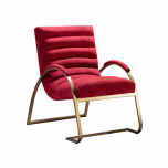 Block & Chisel red corduroy upholstered occasional chair