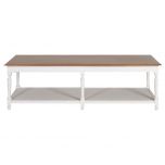 Block & Chisel two-tone weathered oak coffee table