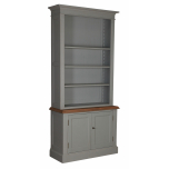 Ecs single library bookcase in biscuit 
