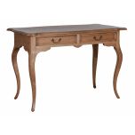 Sibley writing table in solid weathered oak 