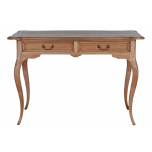 Sibley writing table in solid weathered oak 