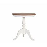 Kent side table weathered oak antique white