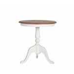 Kent side table weathered oak antique white