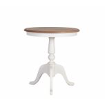 Kent side table weathered oak antique white