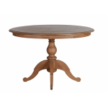 Kent round dining table in weathered oak