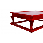 Shanghai coffee table in oriental red finish