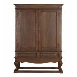 Shanghai drinks cabinet in solid antique weathered oak 