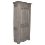 Block & Chisel single door solid railway oak wardrobe