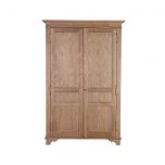 Block & Chisel double door solid weathered oak wardrobe