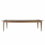 Block & Chisel rectangular solid weathered oak dining table