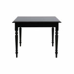 Black lacquered cafe dining table 