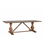 St James dining table in solid weathered oak Sibley