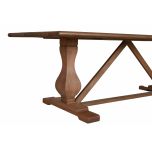 St James dining table in solid weathered oak Sibley