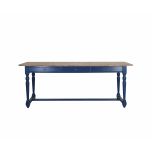 Block & Chisel blue desk