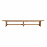 block and chisel outdoor bench