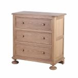 block and chisel chest of drawers in old oak