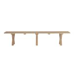 Block and chisel Croxley iroko wood bench
