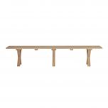 Block and chisel Croxley iroko wood bench