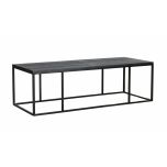 Willis coffee table burnt oak and metal frame