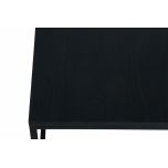 Willis coffee table burnt oak and metal frame